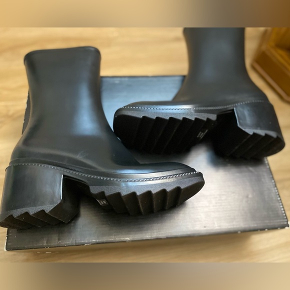 🔥🔥New in Box Chunky Grunge Everett INC Moto Square-Toe Black Waterproof Boots - Picture 2 of 10